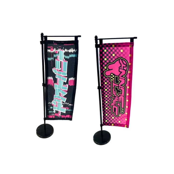 New Product Hot Sales Cheap 100% Polyester Japan Japanese Decoration Car Decoration Custom Small Mini Nobori Flag With Logo MegaBDM