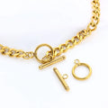 Hot Sale OT Clasp for Making Necklace and Bracelets 18K Gold Plated No Fade Stainless Steel Jewelry Findings Toggles