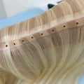 Cuticle Aligned Virgin Human Hair NO SEWING NO GLUE Hole Weft 100% Human Hair Extensions 100g/Pack