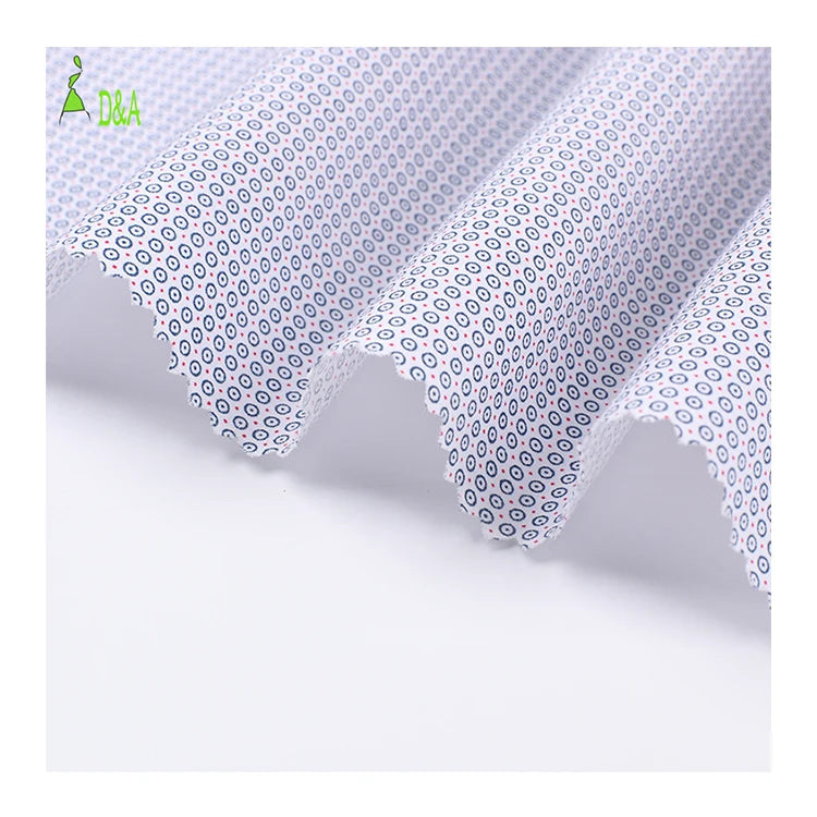 Wholesale 45*45 55%C 45%T Lightweight Eco-Friendly Polyester/Cotton Poplin Fabric Woven Printed Garment Use Women's Plain Style