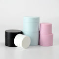 5g 15g 30g 50g 100g Empty White Pink Blue Double Wall Frosted Round PP Plastic Cosmetic Lipstick Eye Cream Face Body Cream Jar