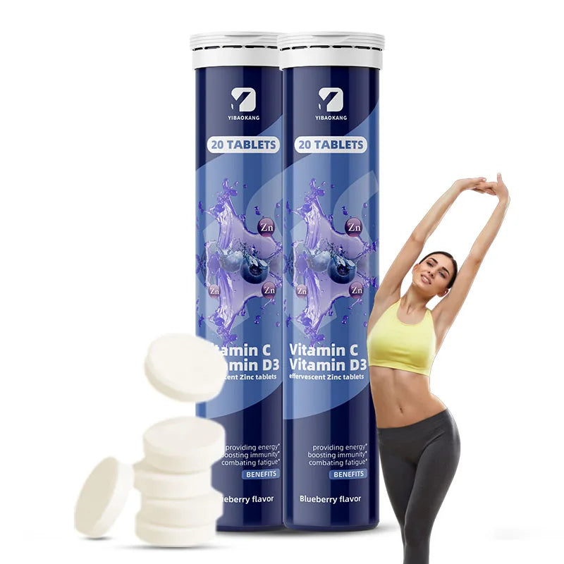 Wholesale Electrolyte Effervescent Tablets Vitamin C Zinc Immunity Booster Fatigue for Adults Sports Supplement