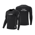 Blank OEM Surf Printed Compression Shirt Long Sleeve Shirt Men Gym Fitness Muscle Fit Tshirts Custom Printed Rash Guard for Men
