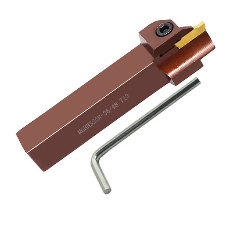 MGHH CNC Lathe Machine Cutting  Holder MGHH325R Spring Steel End Face Cutting Grooving Tool Holder for MGMN300 Insert