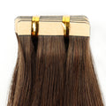Hot Sell Cuticle Aligned Brazilian Human Hair 12A Top Grade Dark Brown 24Inch Adhesive Tape in Hair Extension