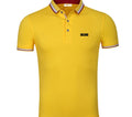 Custom Plus Size Strips Collar Polo Shirt