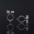0.9 mm Hole Clip on Earrings Non-Pierced with Hanging Resin Ear Clip Jewelry Findings & Components