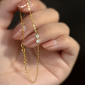Fashion Jewelry Japanese Style 18k Gold Plated S925 Sterling Silver Bracelet Chain Women Bow Knot Zircon Bracelet Jewelry Ladies