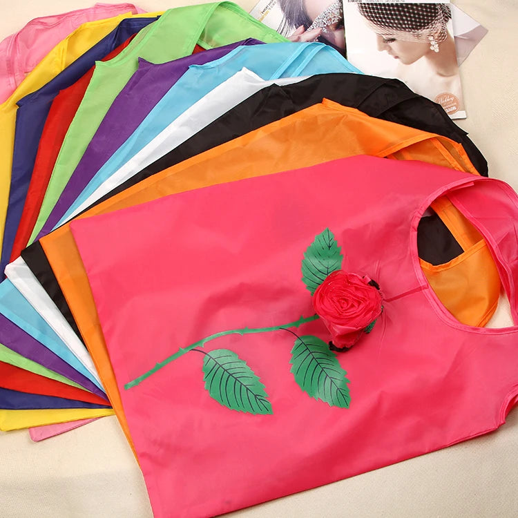 New Eco Custom Print Large Cartoon Pattern Polyester Foldable Reusable Tote Bag for Promotional Use
