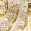 Jersey Cotton Knitted Trimming Fringe Lace Webbing Elastic Garment