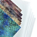 Hot Selling New Holographic Iridescence Snake Printed PU Synthetic Leather Can Be Used for Bag Decoration DIY Jewelry