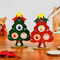 Small Wooden Christmas Tree Decoration DIY Toys for Children Mini Tabletop Table Christmas Gift