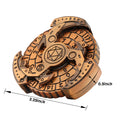 Metal Polyhedral Roulette Dice Spinner DND Dice Set 7-in-1 with Gift Case for RPG Tabletop