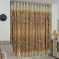Wholesale Luxury Gold Sheer European Style Curtain 100% Polyester Blackout Purple European Style Curtains