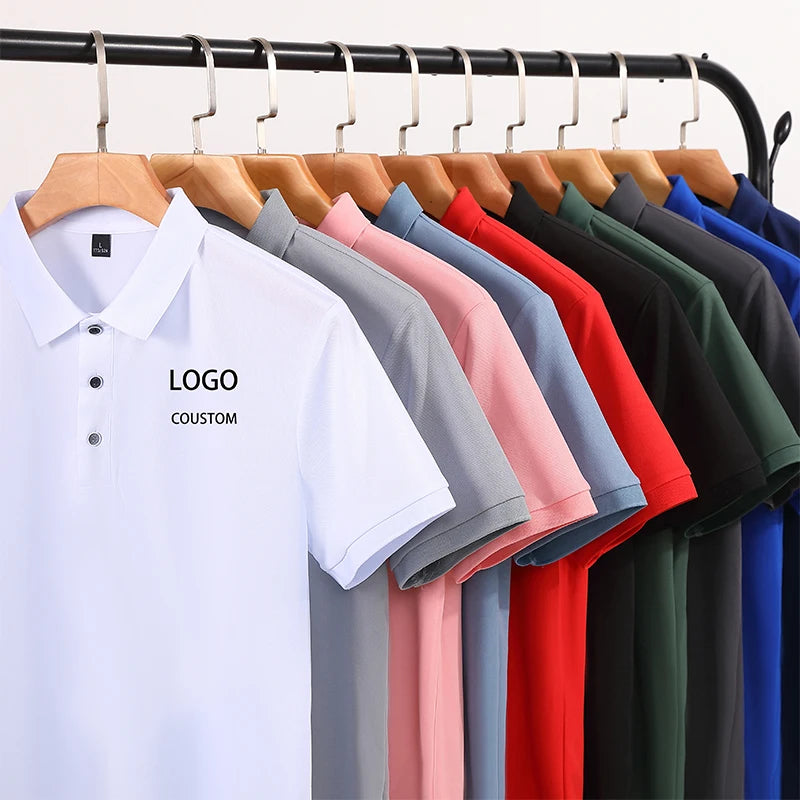 Cheap Blank Red Quick Dry Sports Men Polo Shirts Print Polo t Shirts Plain Custom Polo Shirts Mens