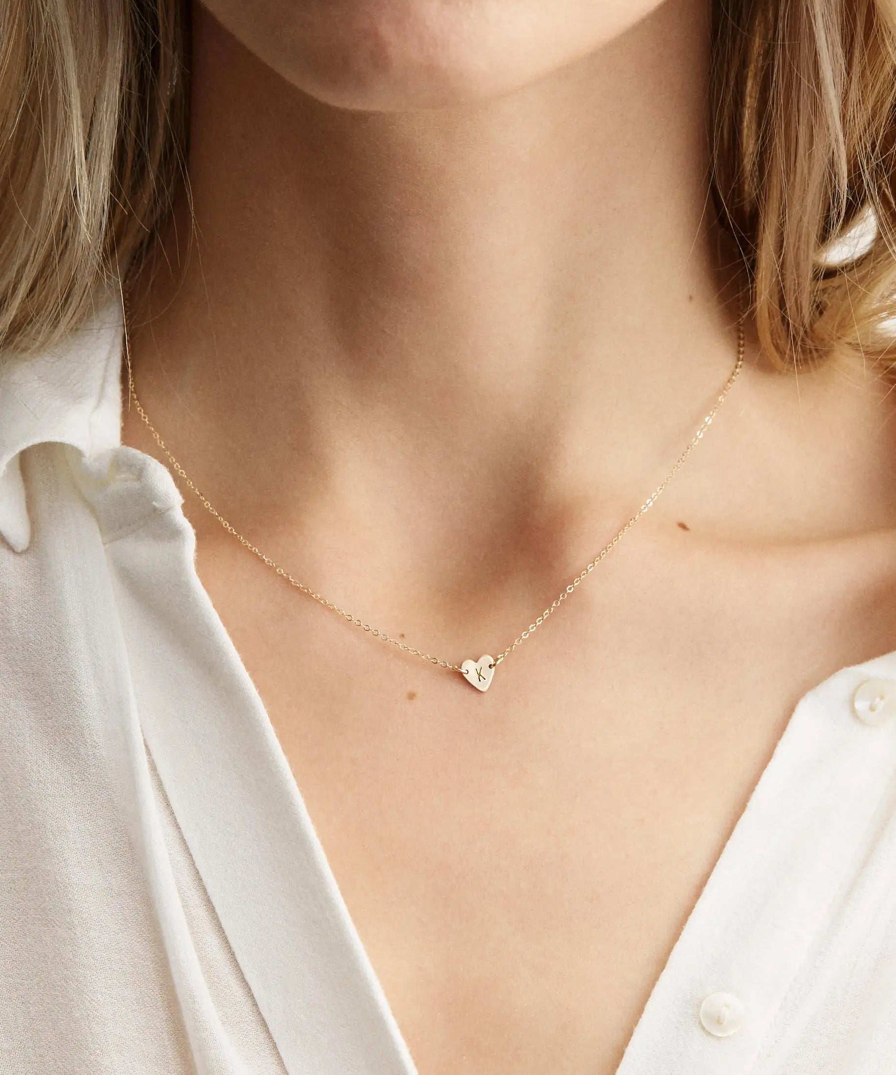 EManco Trendy Love Heart Stainless Steel Link Chain Necklace-Valentine's Day Party & Wedding Gift Jewelry