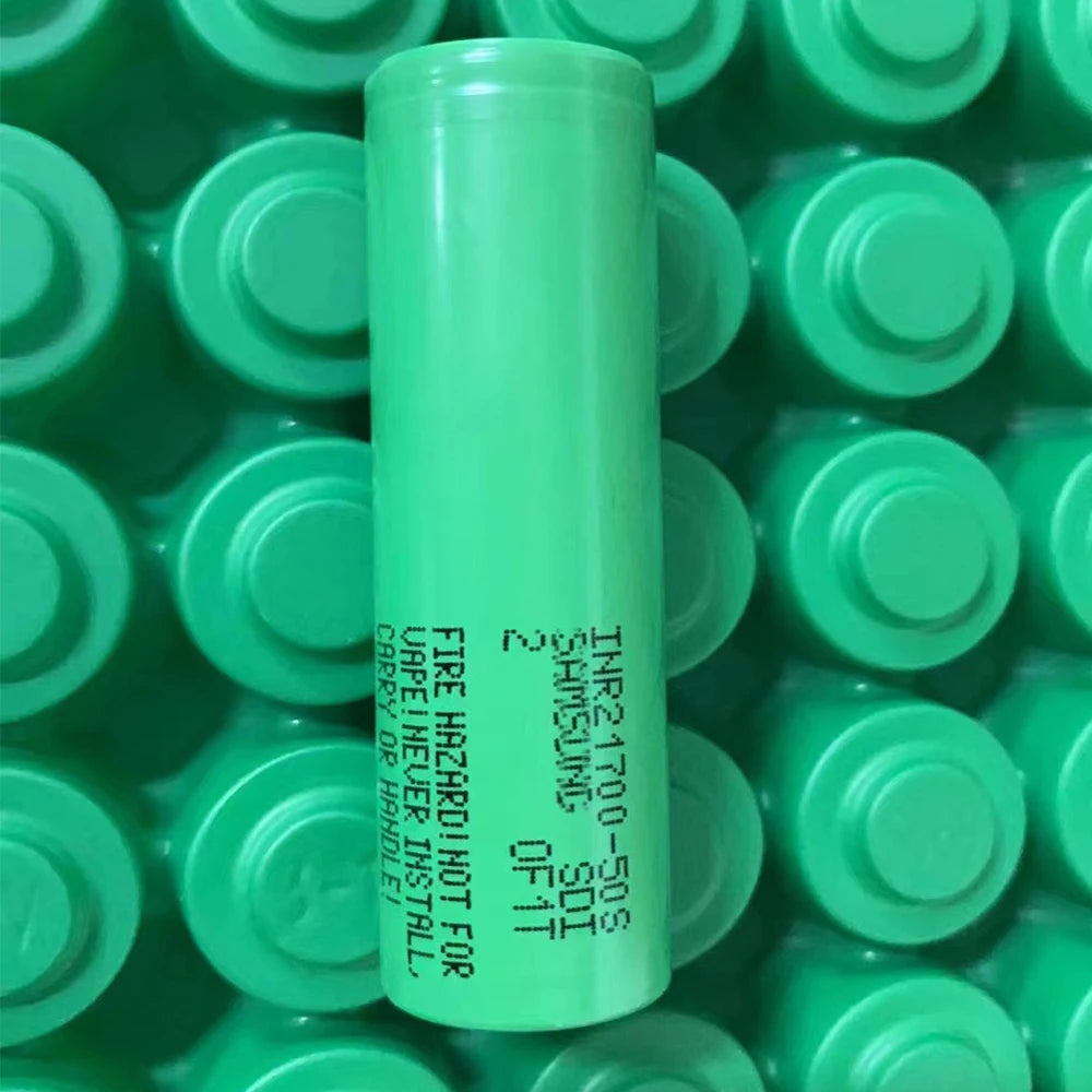 Original Samsung Cylindrical 21700 Battery INR21700 50S 3.7V 45A 5000mAh Rechargeable for Electric Bicycles and Wheelchairs