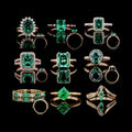 Starsgem Hot Sale Customize Lab Grown Emerald Smart Rings Jewelry Women 9K 10K 14K 18K Gold Ring Jewelry
