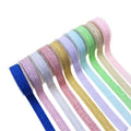 Good Quality 5/8" FOE Shiny Glitter Fold Over Elastic Spandex/Polyester Ribbon Webbing Headband for Hair & Garment Accessories