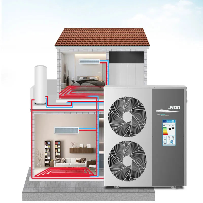 JNOD OEM A+++ R32/R290 Space Heating Cooling DHW Heat Pump Split System Heatpump Water Heaters Warmepumpe Warmtepomp