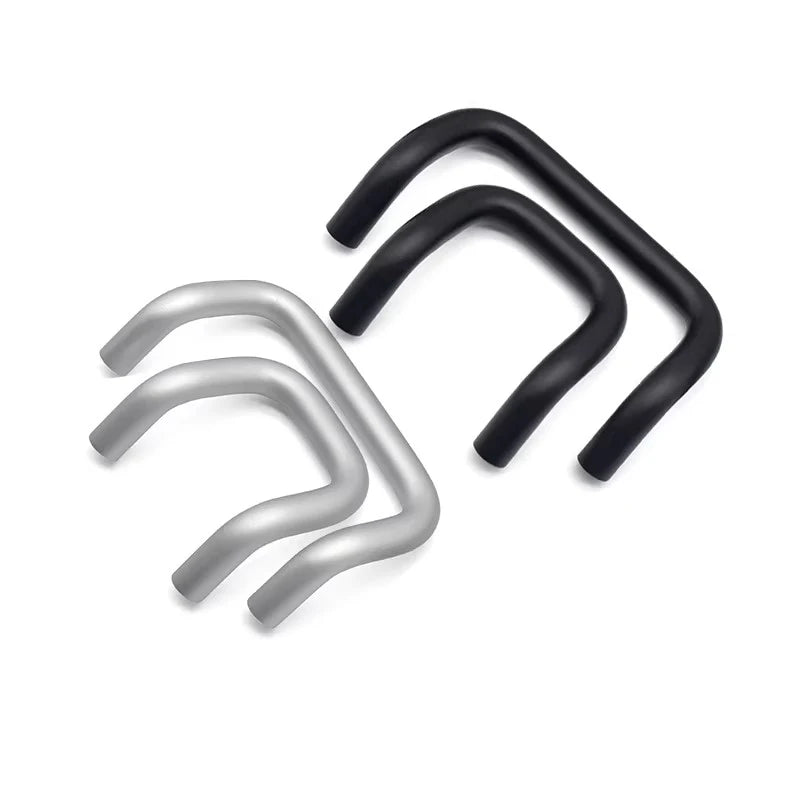 Arc-shaped Inclined Curved Aluminum Handle for Shower Room Glass Door Handle Wholesale Handle Customization Manufacturer