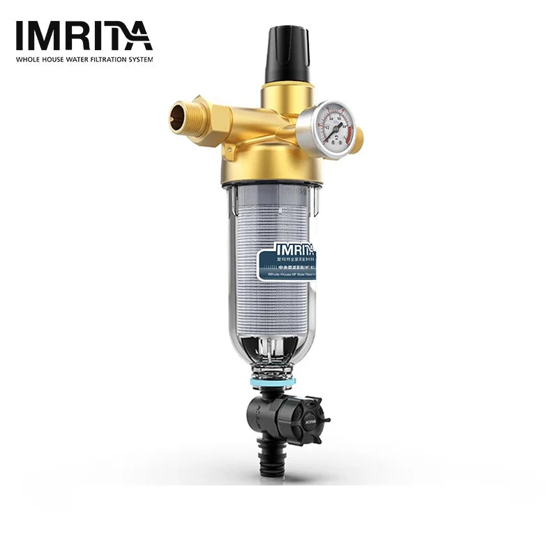 Pre Water Filter IMRITA Aqua Pure Under Sink 5000L /h Reusable Mesh Filtre a Eau Water Filter Prefilter for Household