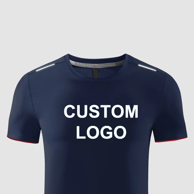 2025 Summer Sports Customization Loose Round-Neck Quick-Dry T-Shirt Basketball Print Cool-Feeling Short-Sleeved Sports T-Shirt