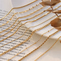 SP Fine Jewelry Multi Styles Simple Chain Design Stainless Steel DIY Jewelry Making Chain Necklace