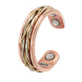 Energinox Wholesale 4 Pcs Magnets Inserted Pure Copper Healing Magnetic Ring for Arthritis Pain Relief