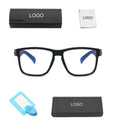For Men Private logo Reduce Eye Strain for Computer Work Anti Glare Blue Light Filter Blue Cut Lens Rectangle Computer Glasses
