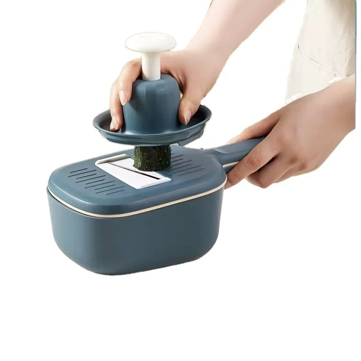 Multifunctional Household Kitchen Vegetable Cutter PP Drain Basket Grater and Radish Slicer Manual Operation Wholesale