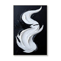 Pure Hand-painted Modern Oil Painting Framed Fabric 3d Textured Abstract Art Wall Decor Picture MegaBDM