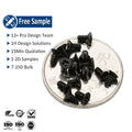 Metric Iron 304 Stainless Steel Black Painted Flat Countersunk Micro Self Tapping Screws Class 4.8 & 6.8