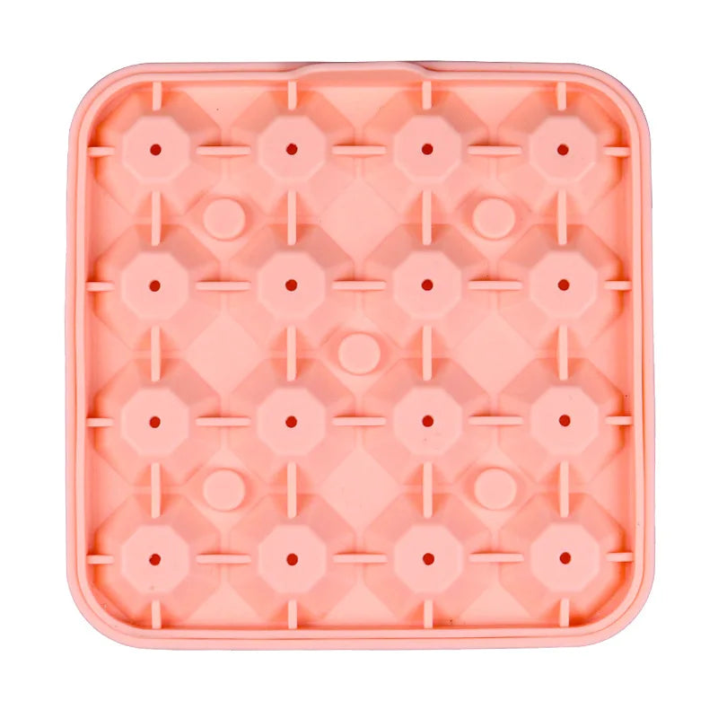 16 Cavity Diamond-Shaped Silicone Ice Cube Tray and Ice Ball Mold for Whisky Cocktails Easy Release Freezer