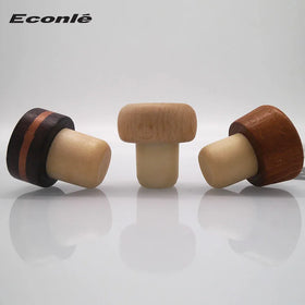 Wholesale Vodka Tequila Whisky Bottle Cork Stopper Wooden Polymer Top bar Top Closure T-shape Synthetic Corks Stopper