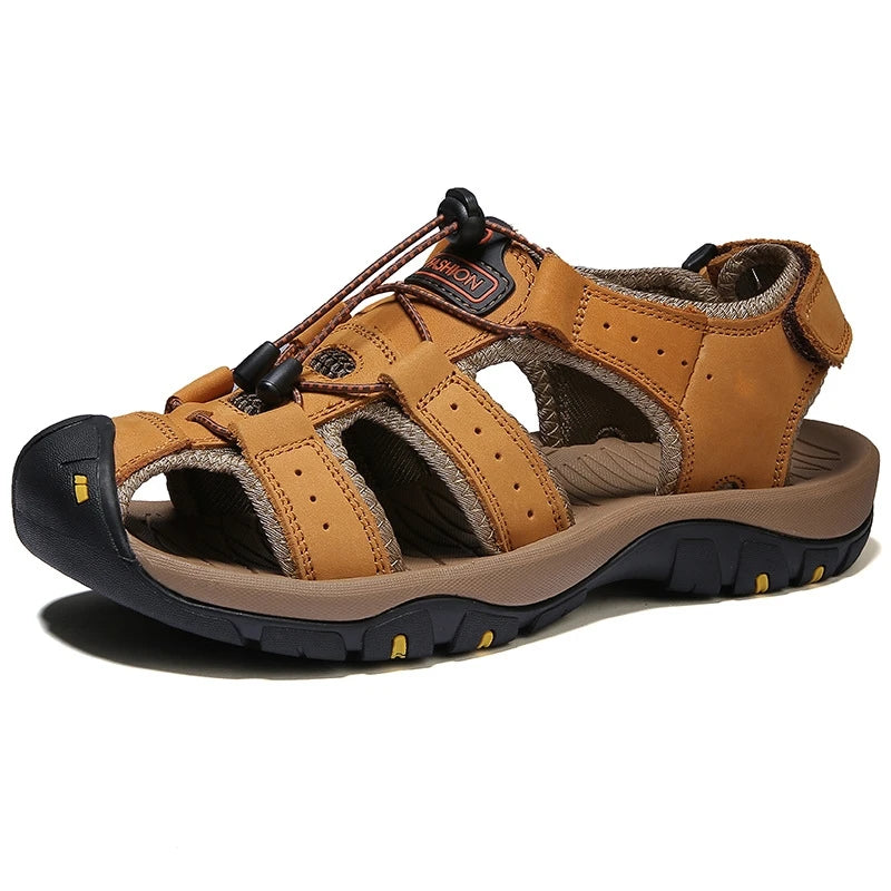 European and American New Fashion Leather Sandals Large Size Outdoor Sports Beach Sandals Men