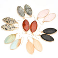 Factory Supply High Value Pendant Stone Earrings New Fashion Jewelry Stone Earrings
