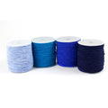 100% Polyester Elastic Cord Colorful Round Braided Finish Custom Length Versatile Use for Hair Shoes Bags Garments