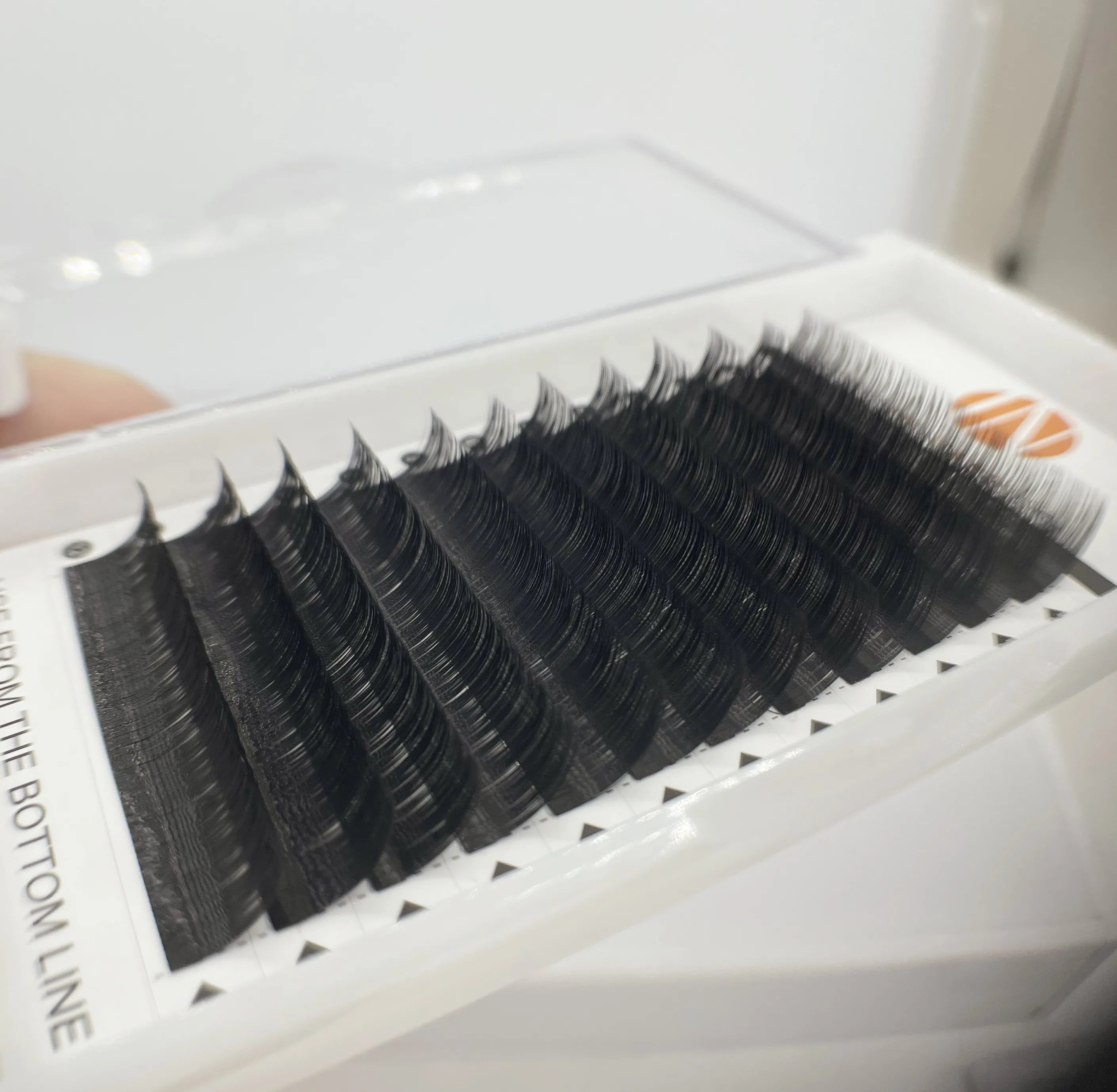 Private Label Individual  Lash Supply Eyelash Extension 6-25 mm Soft Mink Hand Made Russian Volume