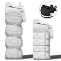 Travel Portable Sport Water Bottle Silicone Foldable Collapsible Water Bottles for Gym Camping Outdoor Hiking