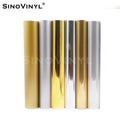 PET Metallic Brushed Gold Silver Vinyl Film for Cutting