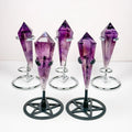 Wholesale Gorgeous Amethyst Crystal Wands Natural Stone Amethyst Healing Crystal Wand for Meditation