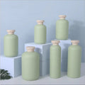 Low MOQ HDPE Plastic Matt Bottles for Shampoo and Conditioner Cosmetic Packaging Set with Screen Printing for Lotion Use