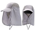 Summer and Autumn Quick Drying UV protection Sun protection Detachable and Breathable Fishing Hats for Men and Women