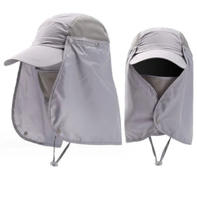Summer and Autumn Quick Drying UV protection Sun protection Detachable and Breathable Fishing Hats for Men and Women