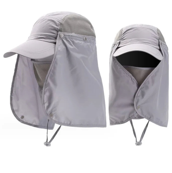 Summer and Autumn Quick Drying UV protection Sun protection Detachable and Breathable Fishing Hats for Men and Women