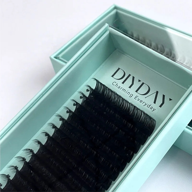 DIYDAY Cashmere Eyelash Extensions Volume Hair Lash Extension Packaging Box for Custom Logo
