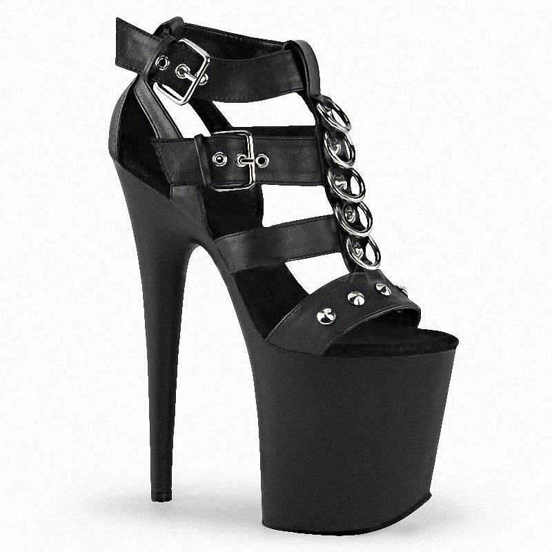 Performance ultra High Heels Sandals Pole Dancing Shoes Trade Big Yards Women's Shoes 20CM Super High Party Shoes