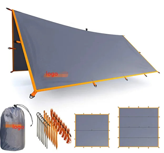 WOQI TRain Fly Tent Tarp  Waterproof Lightweight Survival Gear   Shelter for Camping  Hiking Backpacking Hammock