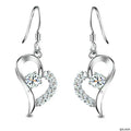 Factory Wholesale Simple Luxury Lovely Silver Earring for Woman with CZ Zircon Fashion Jewelry Gift Wedding Party Women Earrings
